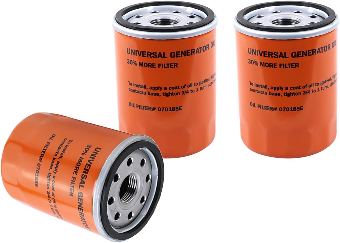 070185ES Oil Filters Fit for Ge-nerac Engines 8-24kw Air-Cooled and Portable Replaces 070185E 070185B 070185D 070185FE (5 Pack)
