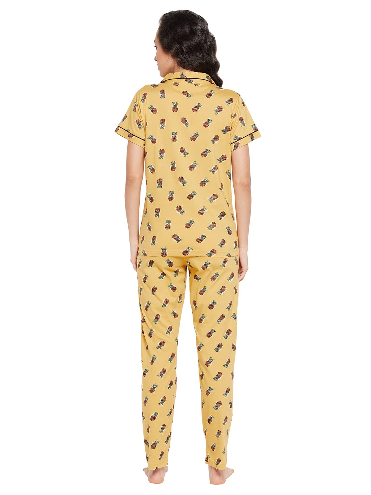 Clovia Conjunto de pijama de algodón para mujer