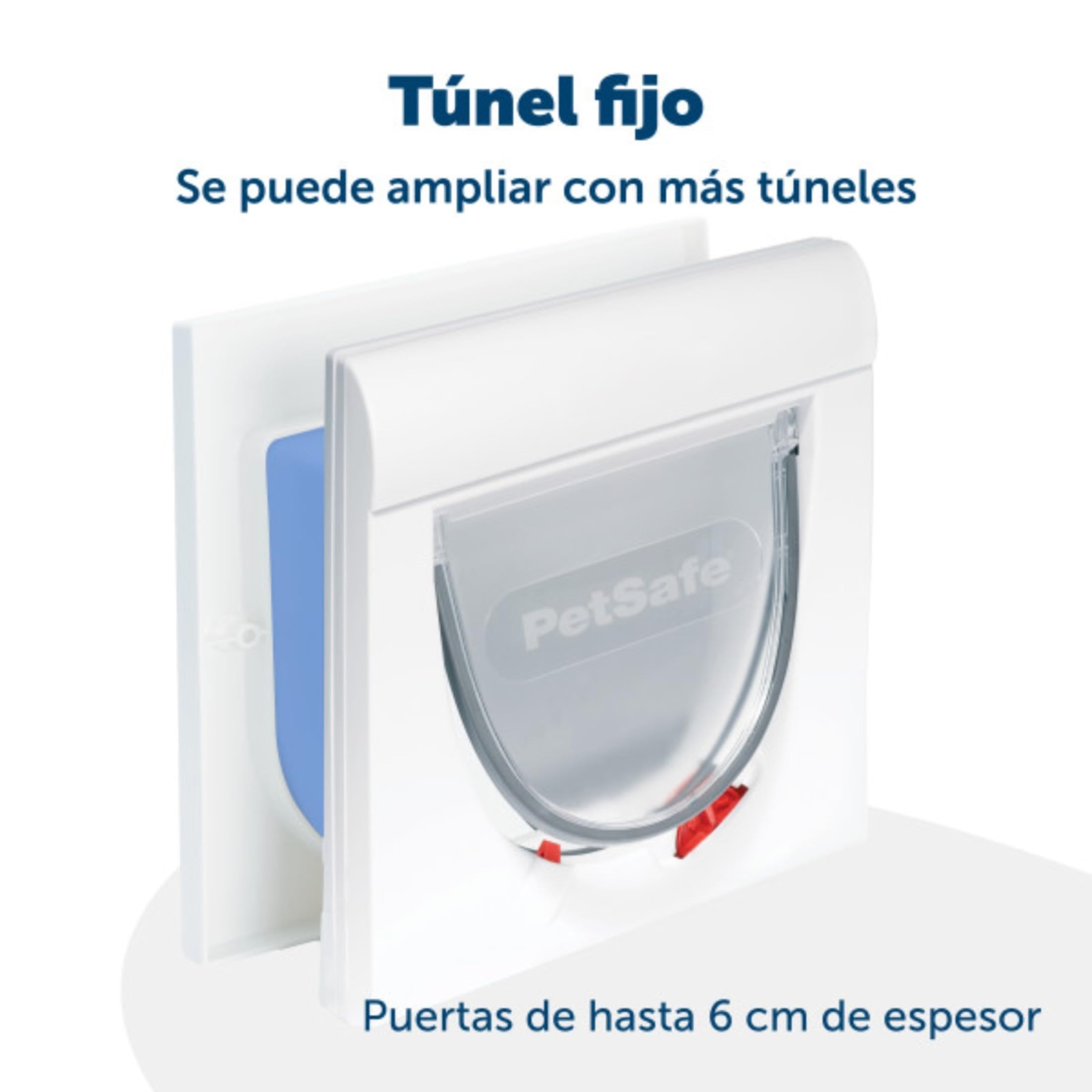Petsafe Staywell Classic, Gatera con 4 Posiciones de Cierre, Cierre Magnético, Puerta para Gatos con Bloqueo Manual, Resistente, Fácil de Instalar