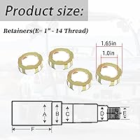 Vista 4 de 6-190 Retenedor de tuerca de husillo de remolque (1SET) compatible con tuerca de atasco 2-8K Dexter eje