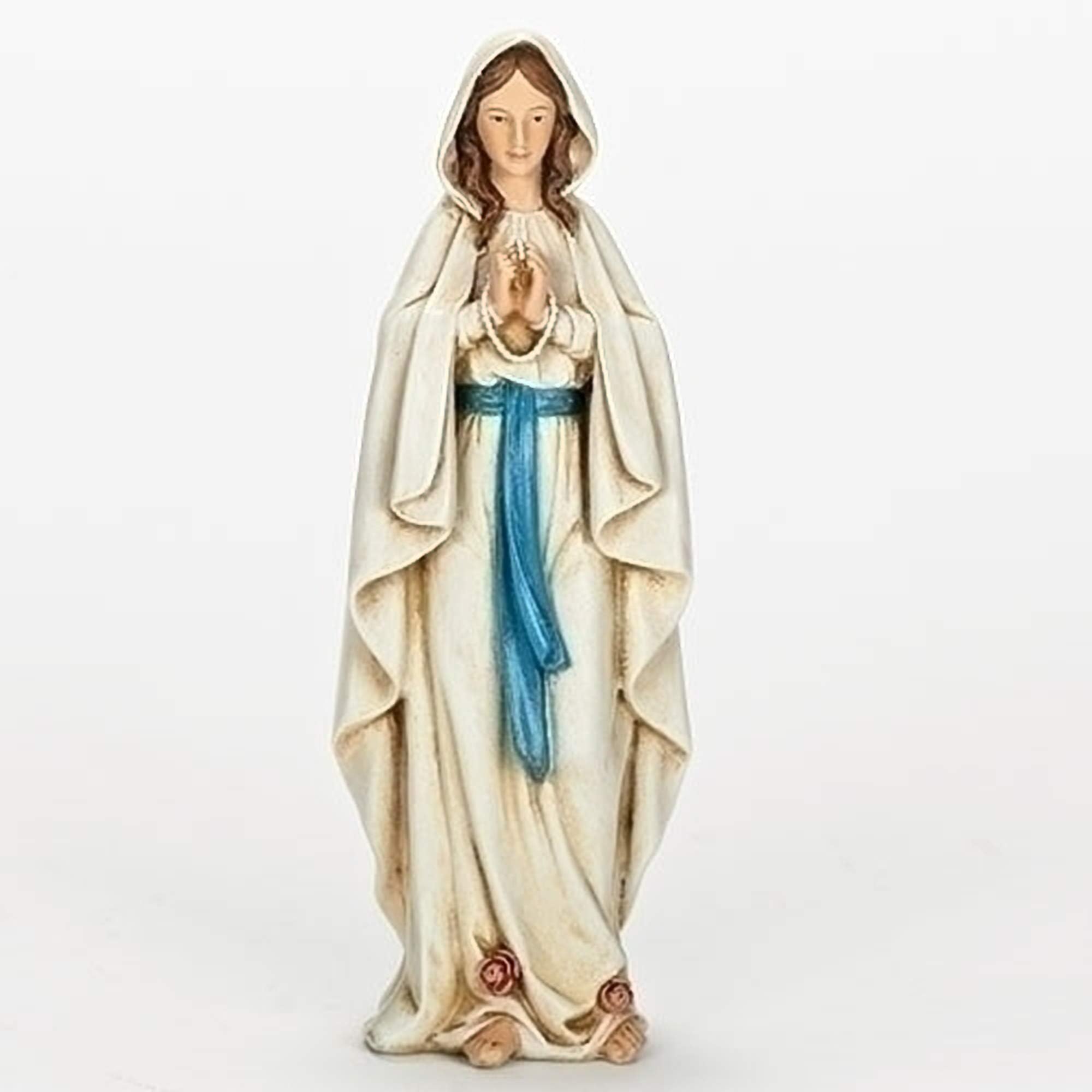 Joseph's Studio by Roman Inc., Our Lady of Lourdes, Renaissance Collection, Religious Statue, Holy Family, Memorial, Angel, Patron Saint, Garden Décor (6x2x1)