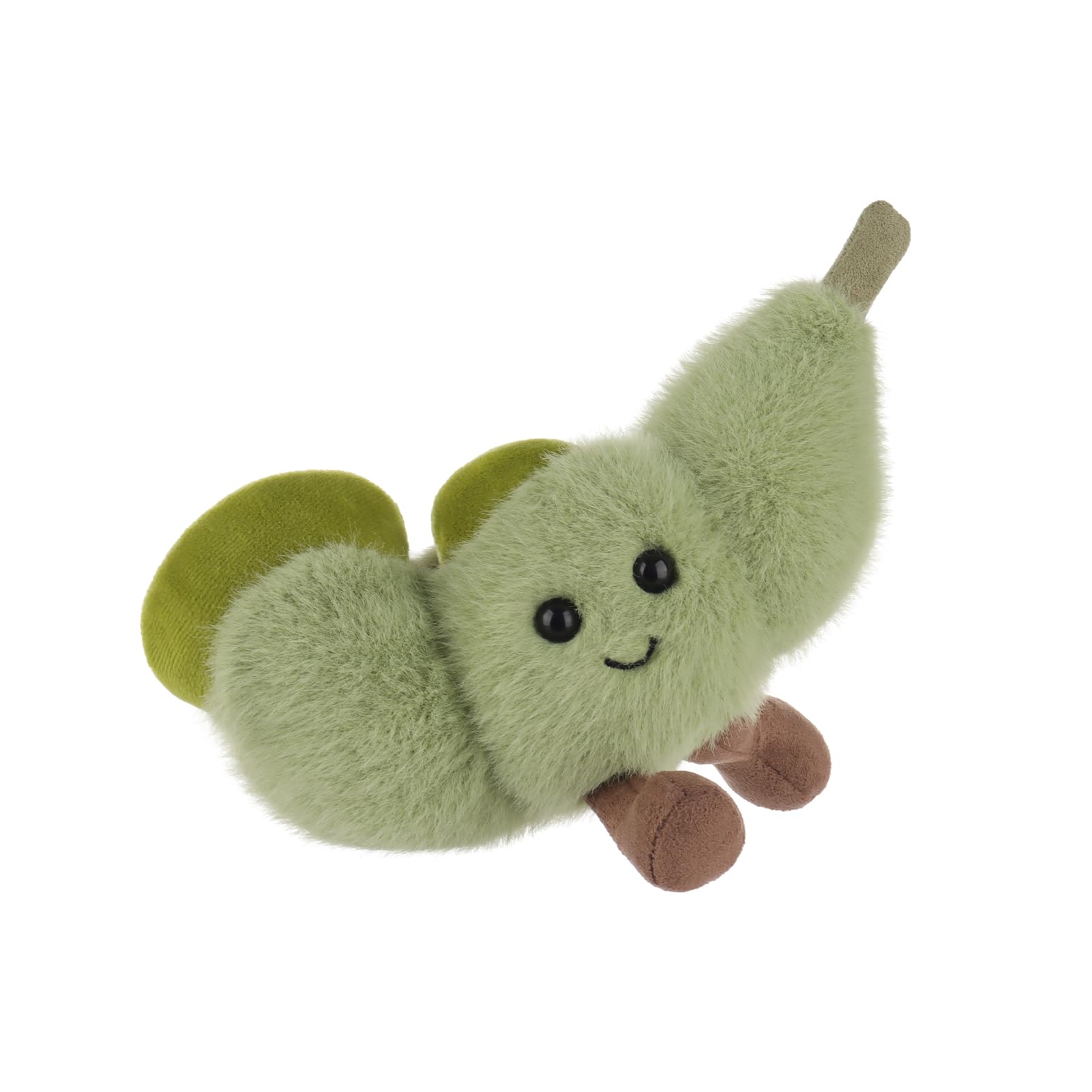 Apricot Lamb Delicious Soybean Stuffed Animals Soft Plushies for Baby Girl and Boy Plush Toys for Kids Fluffy Green Vegetable - Image 3