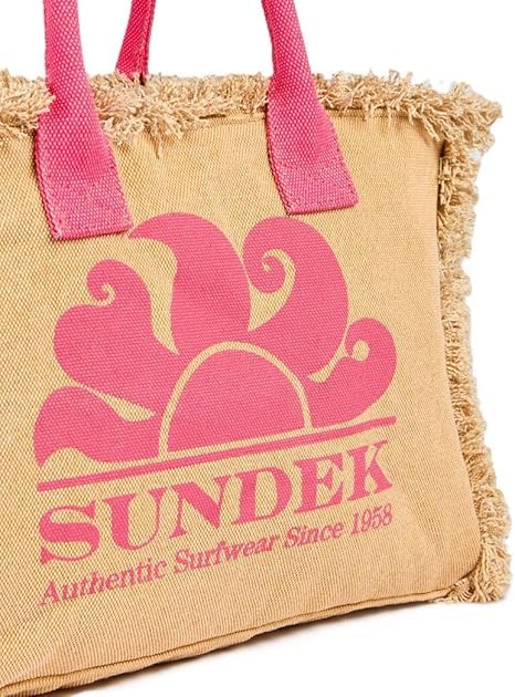 Sundek Donna AW909ABCA600 Miami Bag A7201 Beige Fuxia Beige Fuxia/TU
