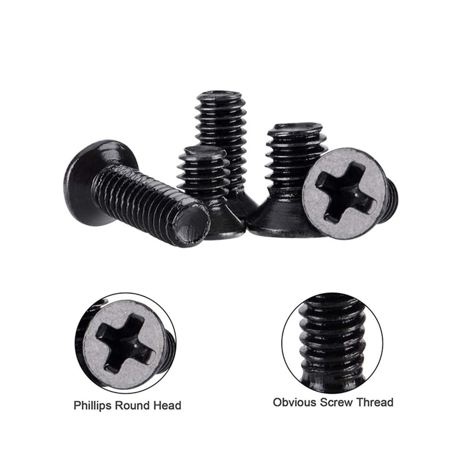 10 Viti Svasate M2 X 3 Mm Ni-Plated Phillips - Per Laptop E Macchinari, In Acciaio - Foto 9