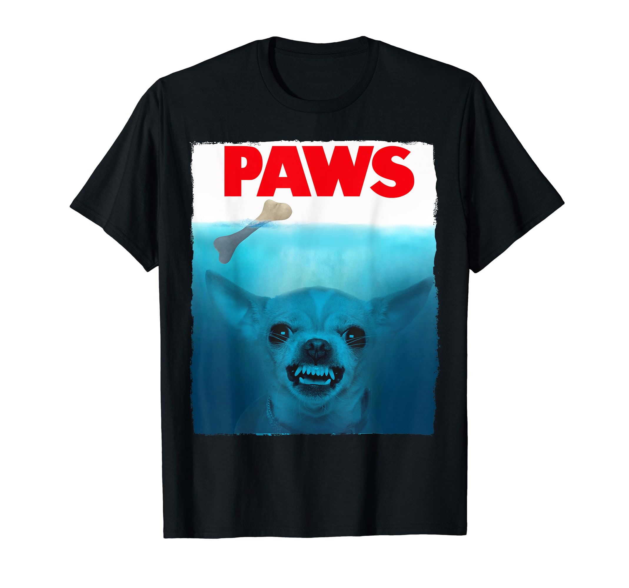 Chihuahua Dog Paws Cute Movie Poster Pet Funny T-Shirt