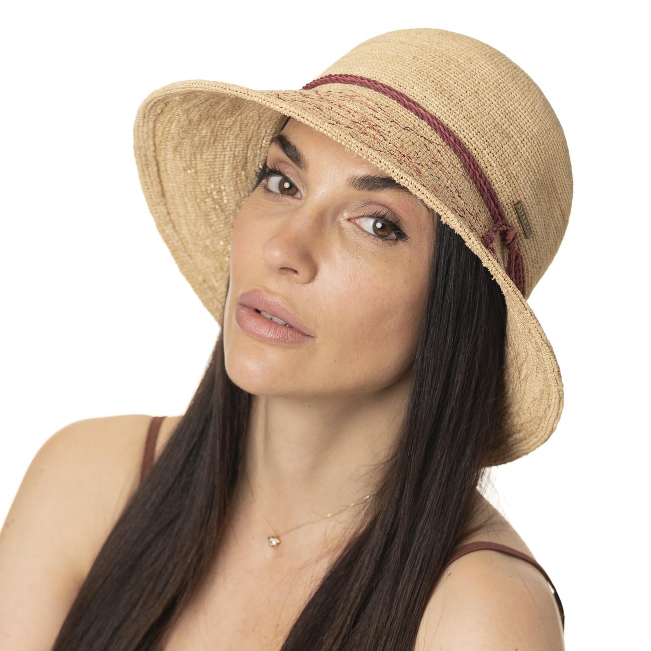 STETSON Mivella Crochet Cloche kapelusz slomkowy damski Wiosna Lato