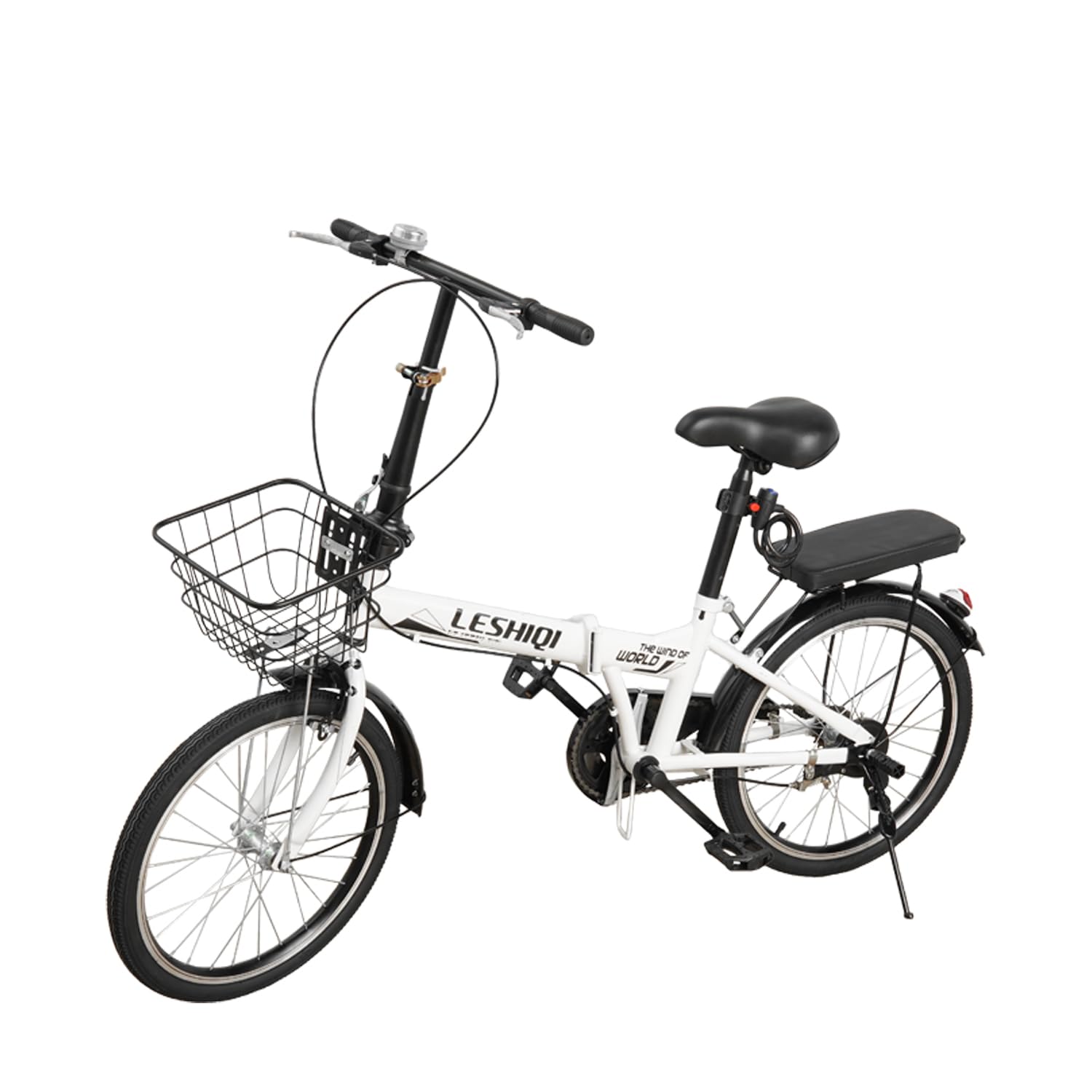 Amazon | ESLUVE 折りたたみ自転車 20インチ 超軽量 カゴ付き ミニベロ