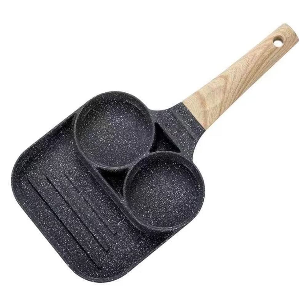 Amazon｜Haixifry 目玉焼き 調理鍋 仕切りフライパン 3つ穴 ih対応