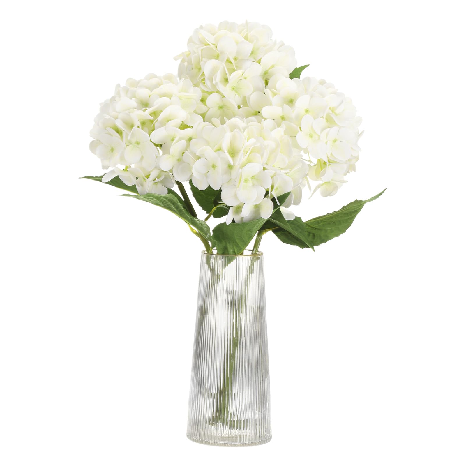 Hortensia artificiel blanc pour décoration de mariage et maison | 47 cm