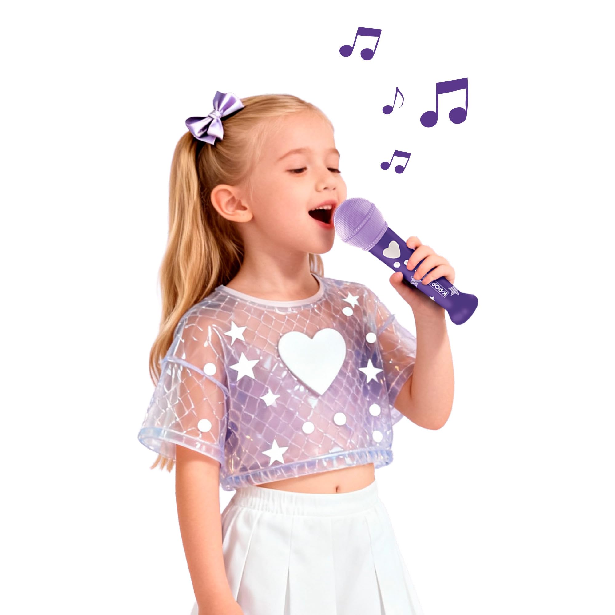 Giocattolo musicale K POP IDOL Microfono con registrazione vocale e suoni integrati
