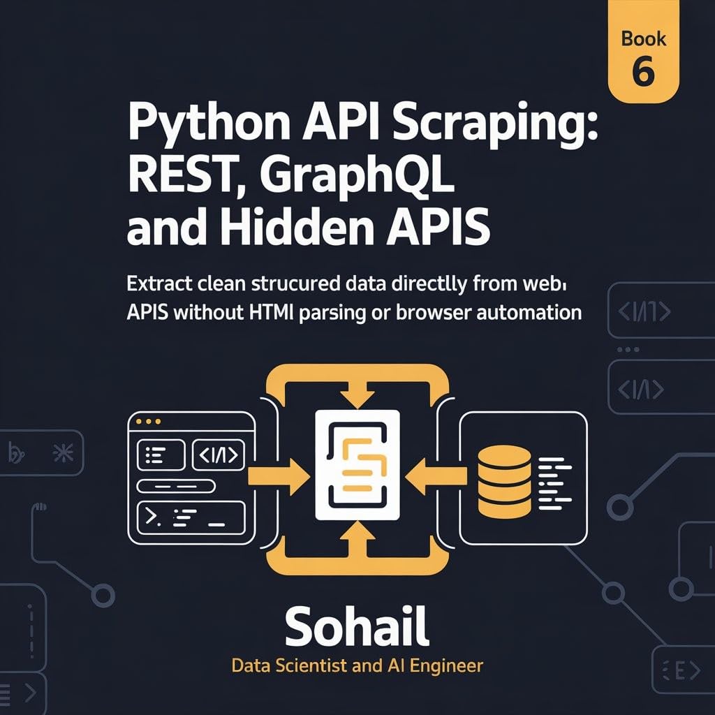 Python API Scraping: REST, GraphQL and Hidden APIs: Extract Clean Structured Data Directly from Web APIs Without HTML Parsing or Browser Automation (The ... Web & Data Scraping Mastery Series Book 6)