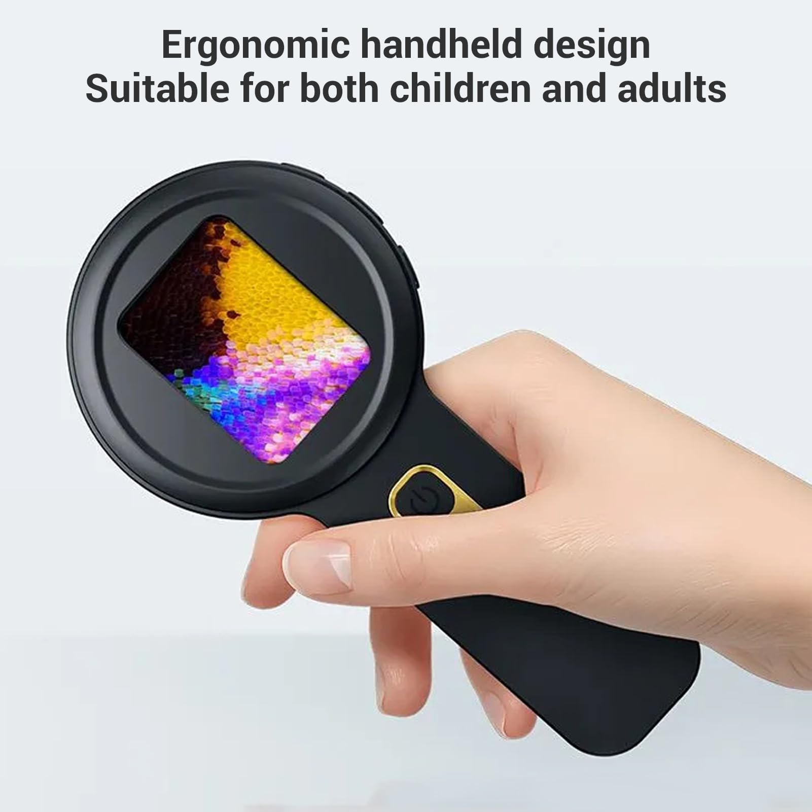 YUEHISY Portable Digital Magnifying Glass, 200X Magnification, Handheld Microscope with Dual LED Light - Image 4