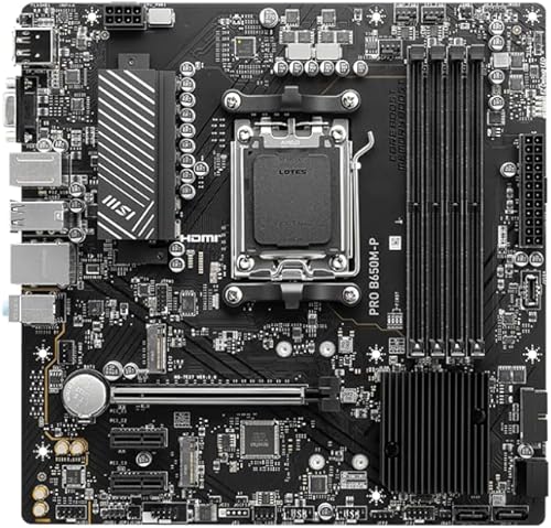 Miniatura 4 de MSI PRO B650M-P ProSeries Placa base (procesadores AMD Ryzen serie 900080007000, AM5, DDR5, PCIe 4.0, M.2, SATA 6Gbs, USB 3.2 Gen 2, HDMIDP, LAN de