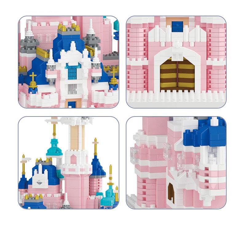 Image of Kawaii Kart | Architecture Cartoon Fantasy Castle Building Brick Toys with Interlocking Building Blocks 1300+ Pieces | STEM Toy Educational Collectible Brick Toy for Kids
