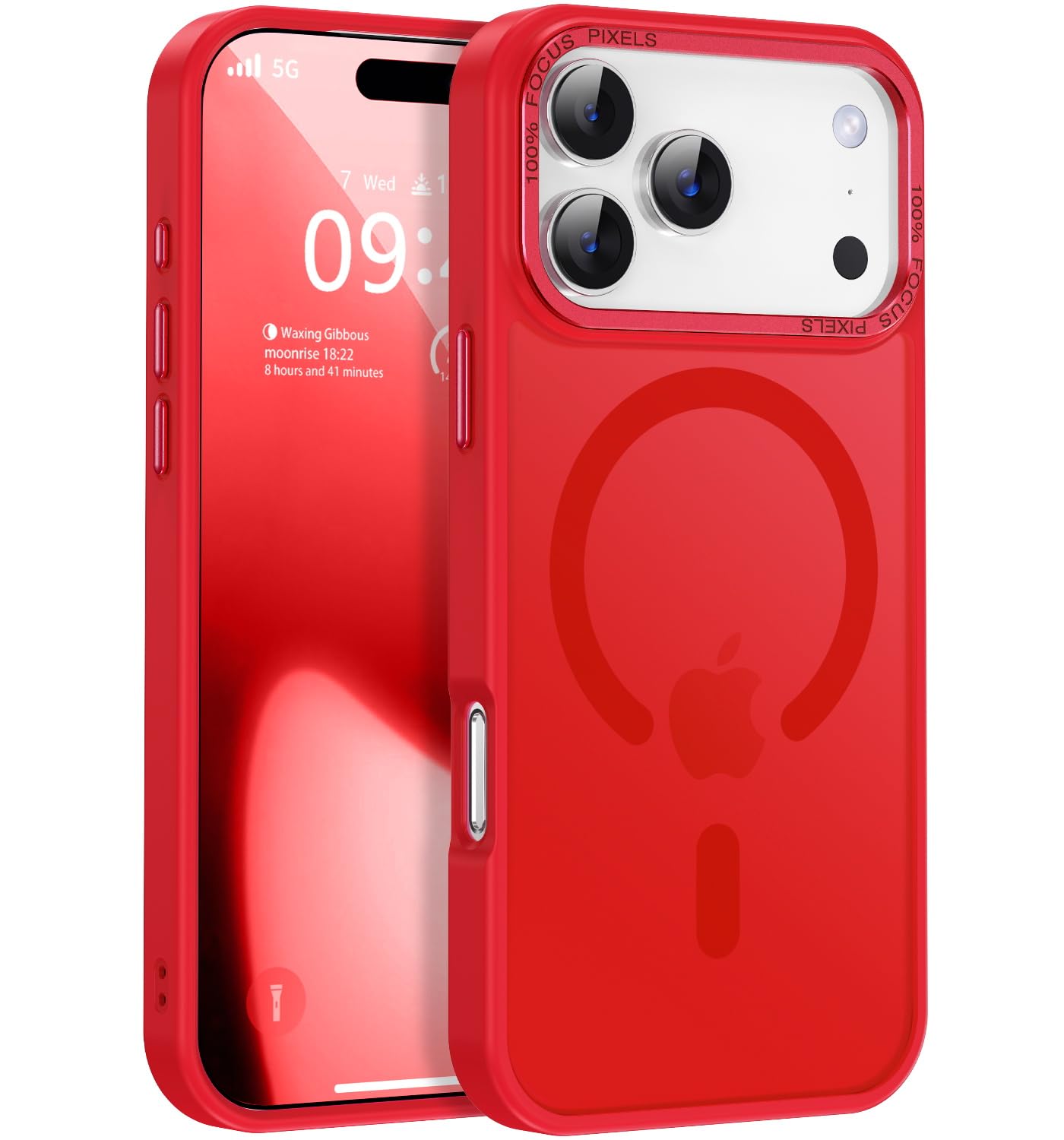 Newfuture Strong Magnetic Compatible with iPhone 17 Pro Case [13 FT Military Drop Protection] [Compatible with Magsafe] Slim Translucent Matte Shockproof with Anti-Fingerprint Phone Case, Tender Pink — view 76