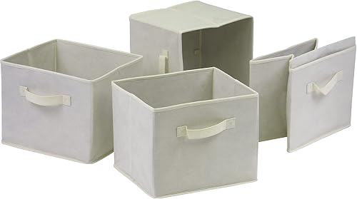 Miniatura 4 de Winsome Colección Capri Set de 6 canastas plegables de tela., otro, Beige