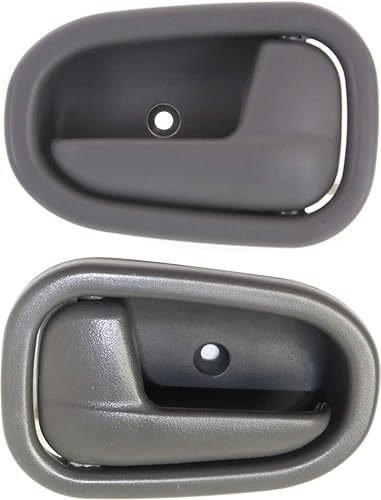 Evan Fischer Juego de 2 manijas de puerta interiores compatibles con SPORTAGE 95-01 (plástico, color gris)