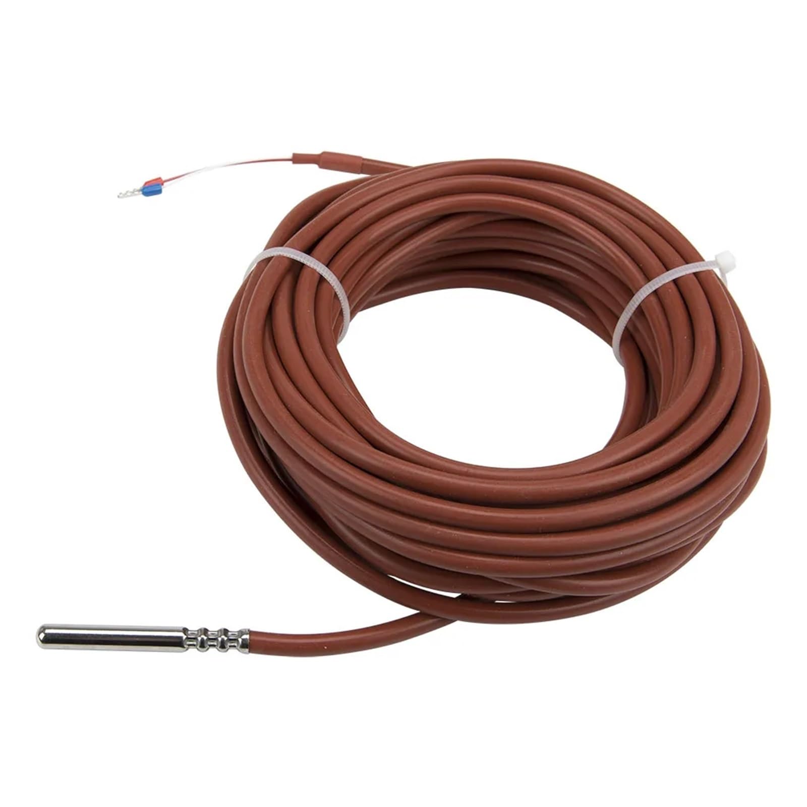 Cable de gel sílice NTC 10m, sonda acero inoxidable, Sensor temperatura RTD resistencia 10K, 1 Uds