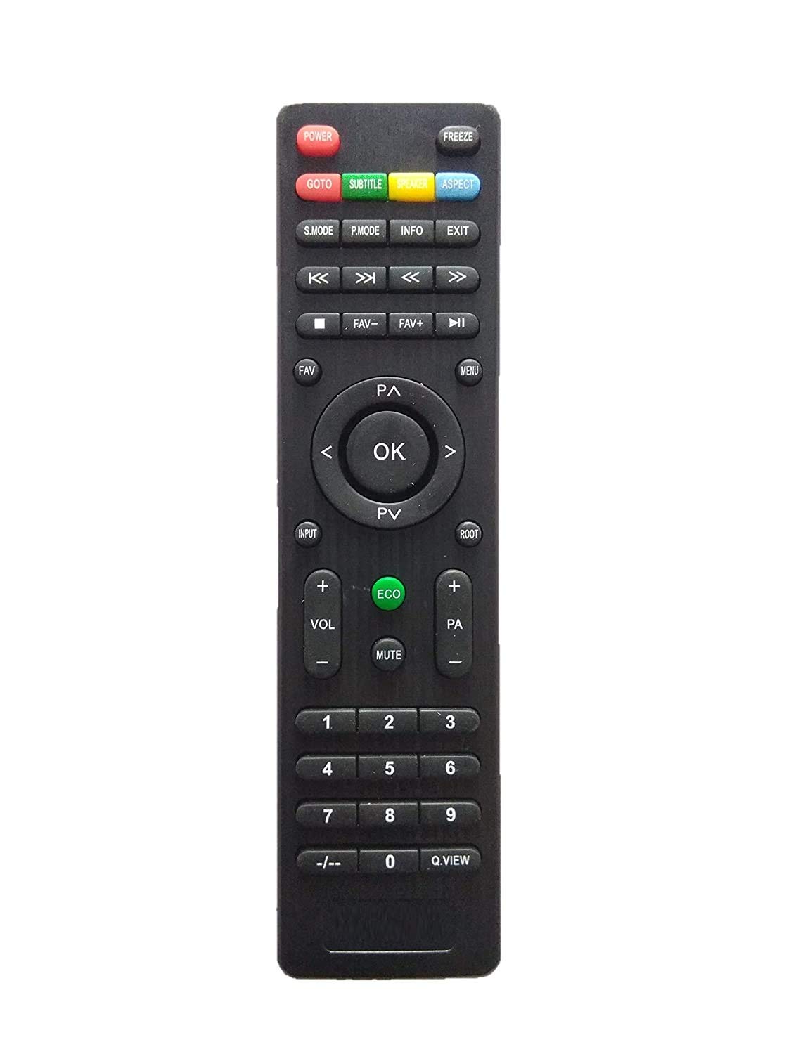 Cellwallpro Universal Remote Control Compatible For Micromax 3 Led/Lcd Tv (Please Match Your Old Before Buy) - Black