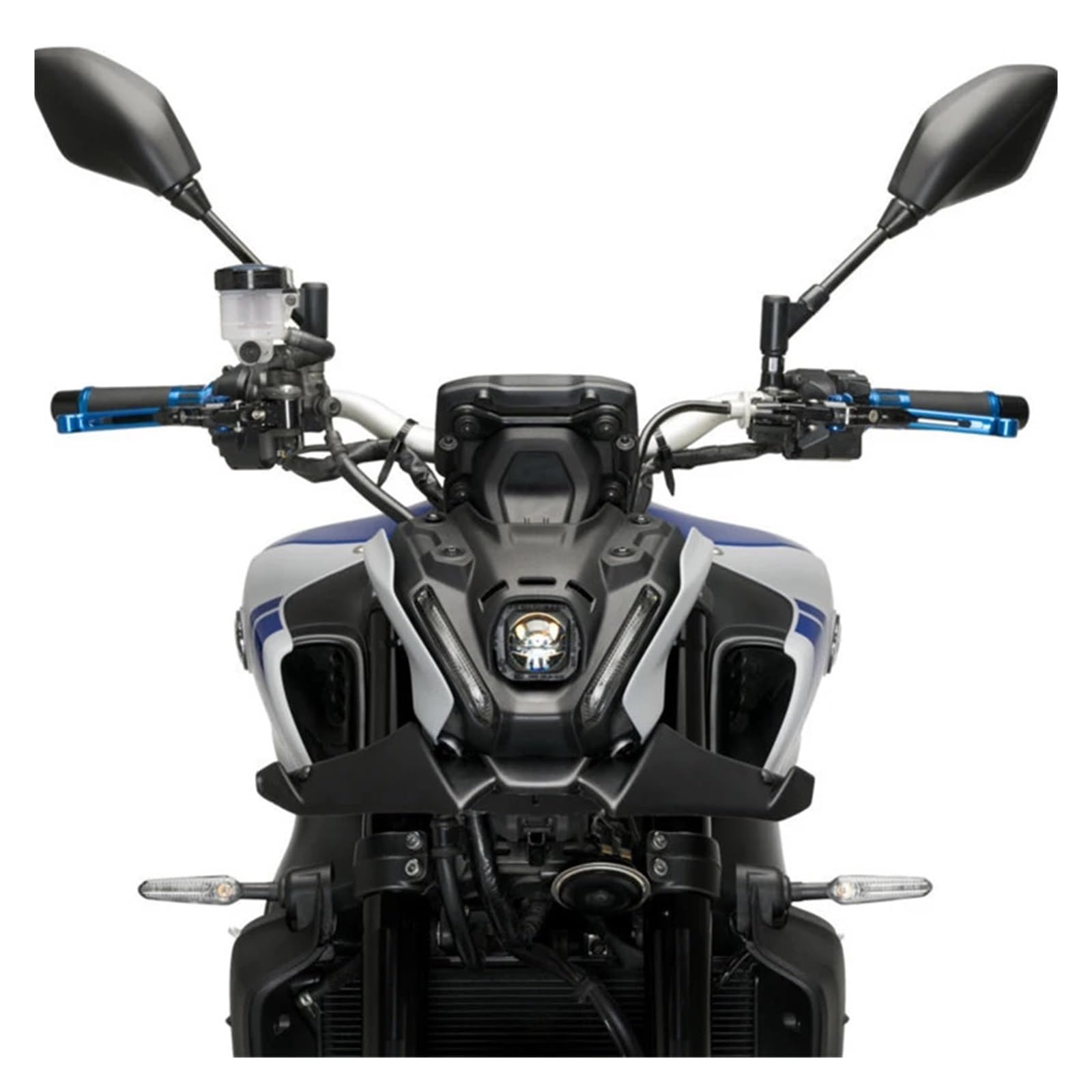 Front Bumper Splitter dachowy Pasuje do YAMAHA MT 09 MT-09 2021 2022 2023 MT09 SP Naked Front Spoiler Winglet Aerodynamic Wing Kit