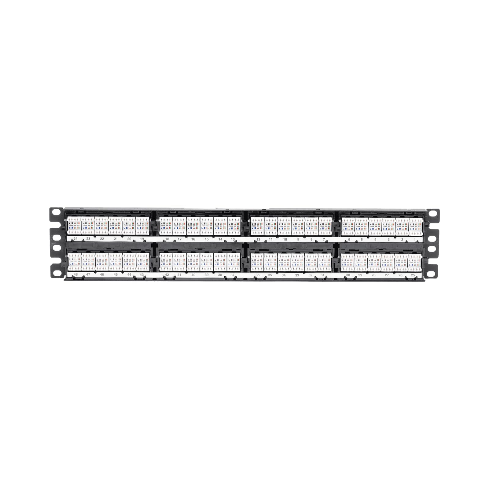 Amazon.com: Panduit DP48688TGY Panel de conexión plano de 48