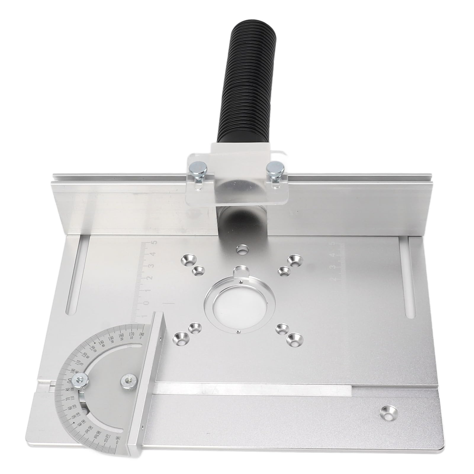 Placa de inserción de mesa de enrutador de aluminio, bancos de carpintería duraderos ajustables, placa de enrutador, herramientas de madera, máquina cortadora de fresado para