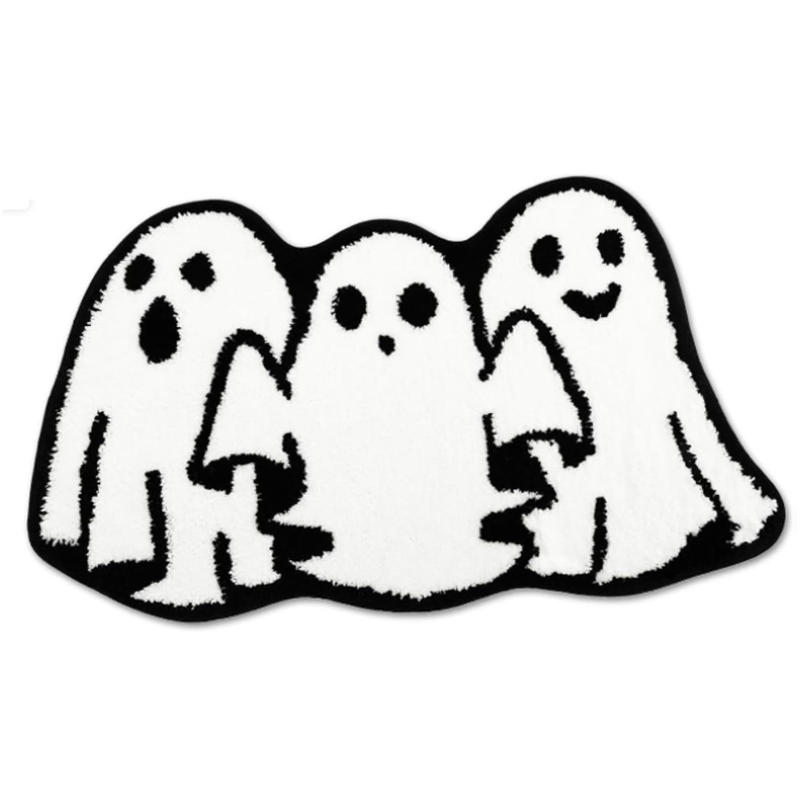Tapis de bain fantôme absorbant et antidérapant pour déco d'Halloween