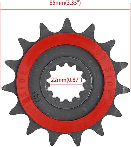 Miniatura 2 de 15T Motorcycle Front Engine Sprocket Compatible with TRK 502 502C BJ300 TNT300 BN302 BJ500 BJ600 TNT600 15 Teeth Small Sprocket