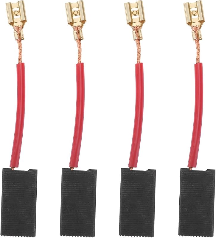 2 pares de escobillas de carbón para sierra de cadena, 6,3x12,5x24mm, compatibles con WORX, compatibles con B&Q