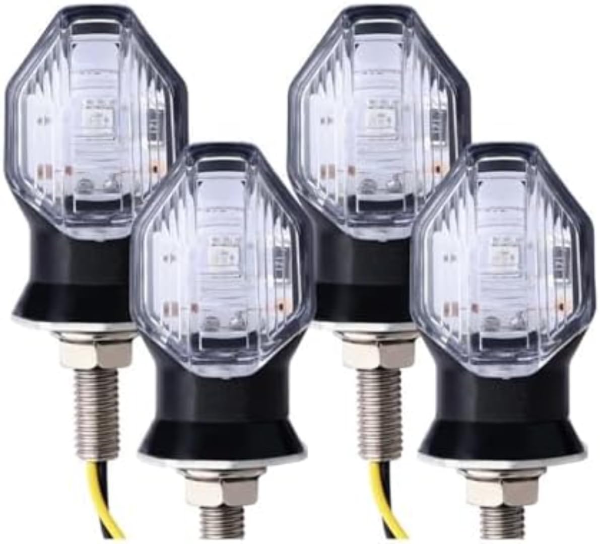 Generic Mini uniwersalne wskaźniki Dla Honda Dla Suzuki Dla Yamaha Uniwersalny mini motocyklowy kierunkowskaz LED z bursztynowym światłem migającym