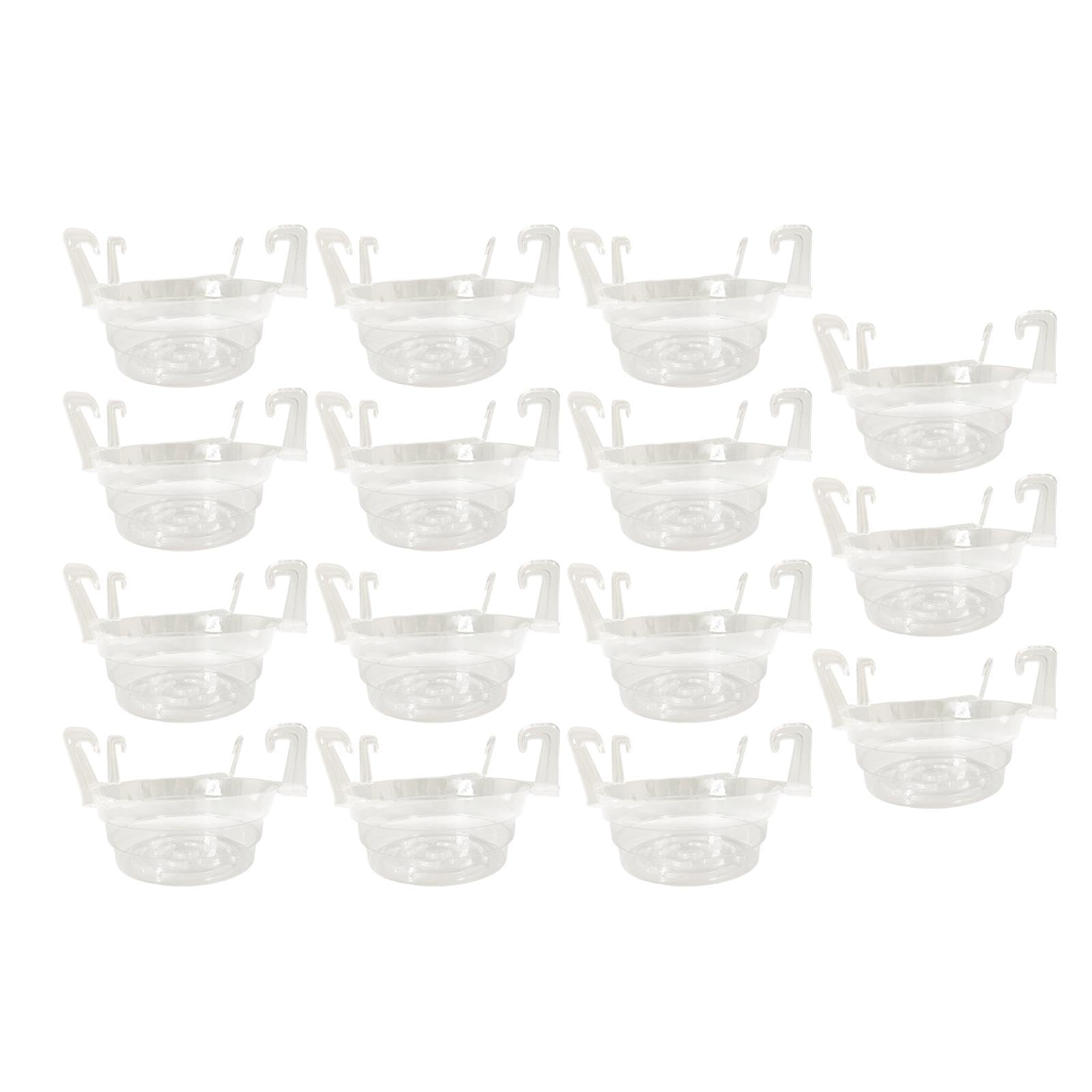 15 Pflanzschalen, Blumentopfhaken, Transparentes PP Zum Feuchtigkeitserhalt Und Schutz von Teppichen, Geeignet für Den Innenbereich, Mehrfarbig, 10inch