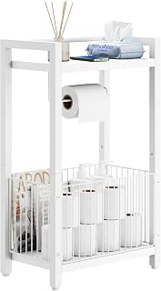IBUYKE Toilet Paper Holder Stand Bathroom Tissue Roll Dispenser UTLJ020W