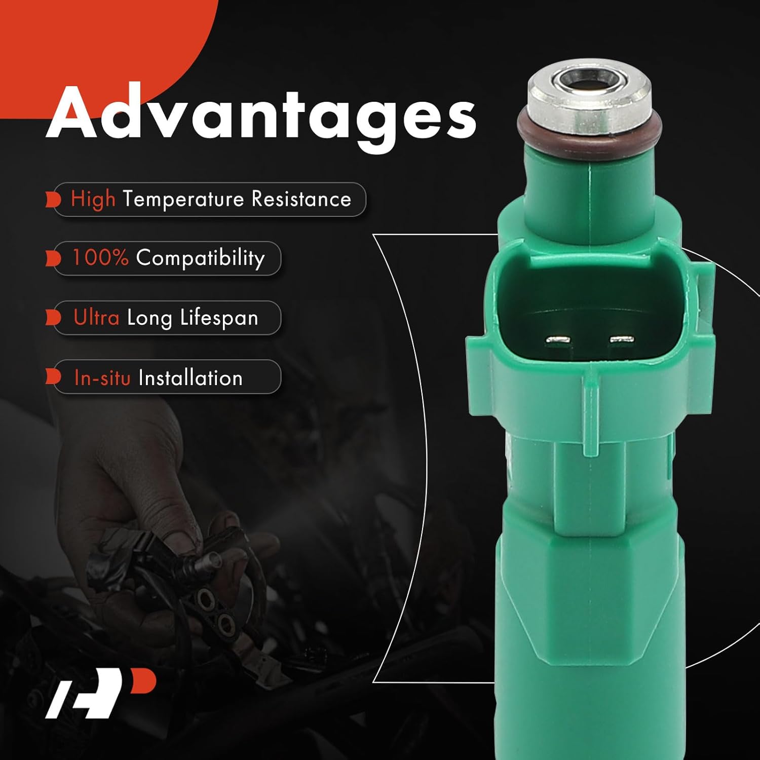 A-Premium 4PCS Fuel Injectors Compatible with Toyota Prius 2001-2009, Echo 2000-2005 & Scion xA xB 2004 2005 2006, 1.5L, Replace# 2320921020