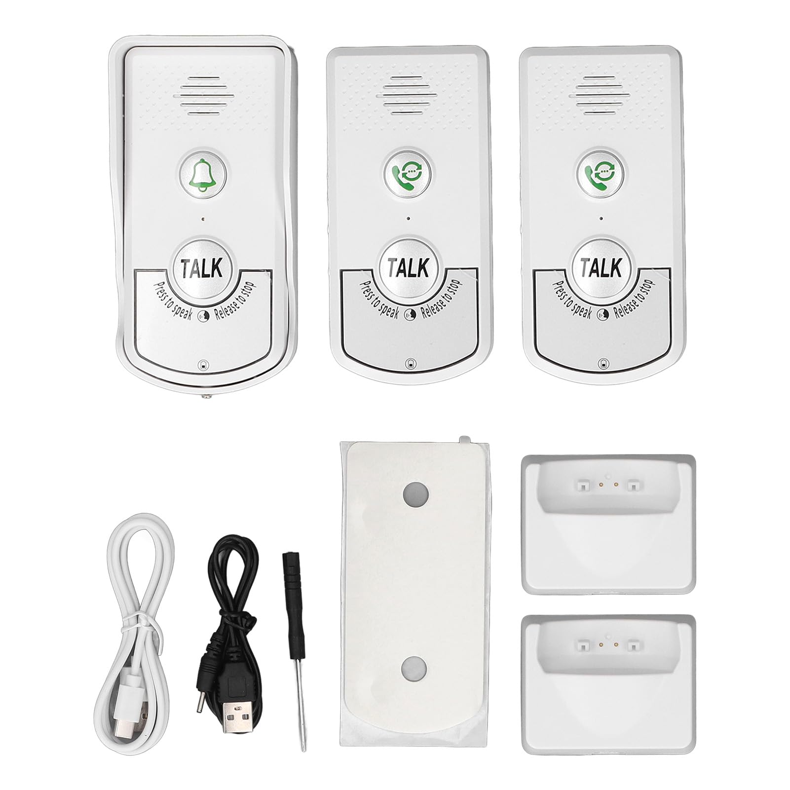 Sonnette d'interphone sans Fil, Voix bidirectionnelle Longue portée étanche IP54