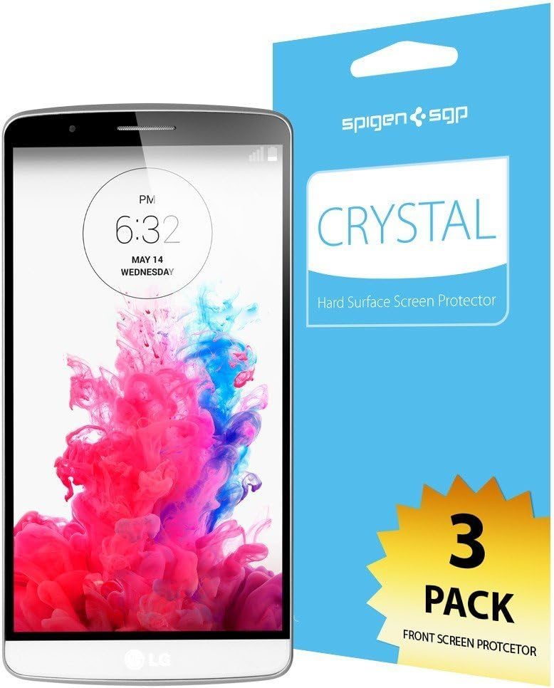 Spigen Crystal Clear LG G3 Screen Protector with Crystal Film for LG G3