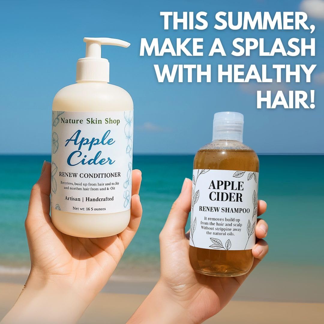Nature Skin Shop Apple Cider Vinegar Shampoo and Conditioner Set
