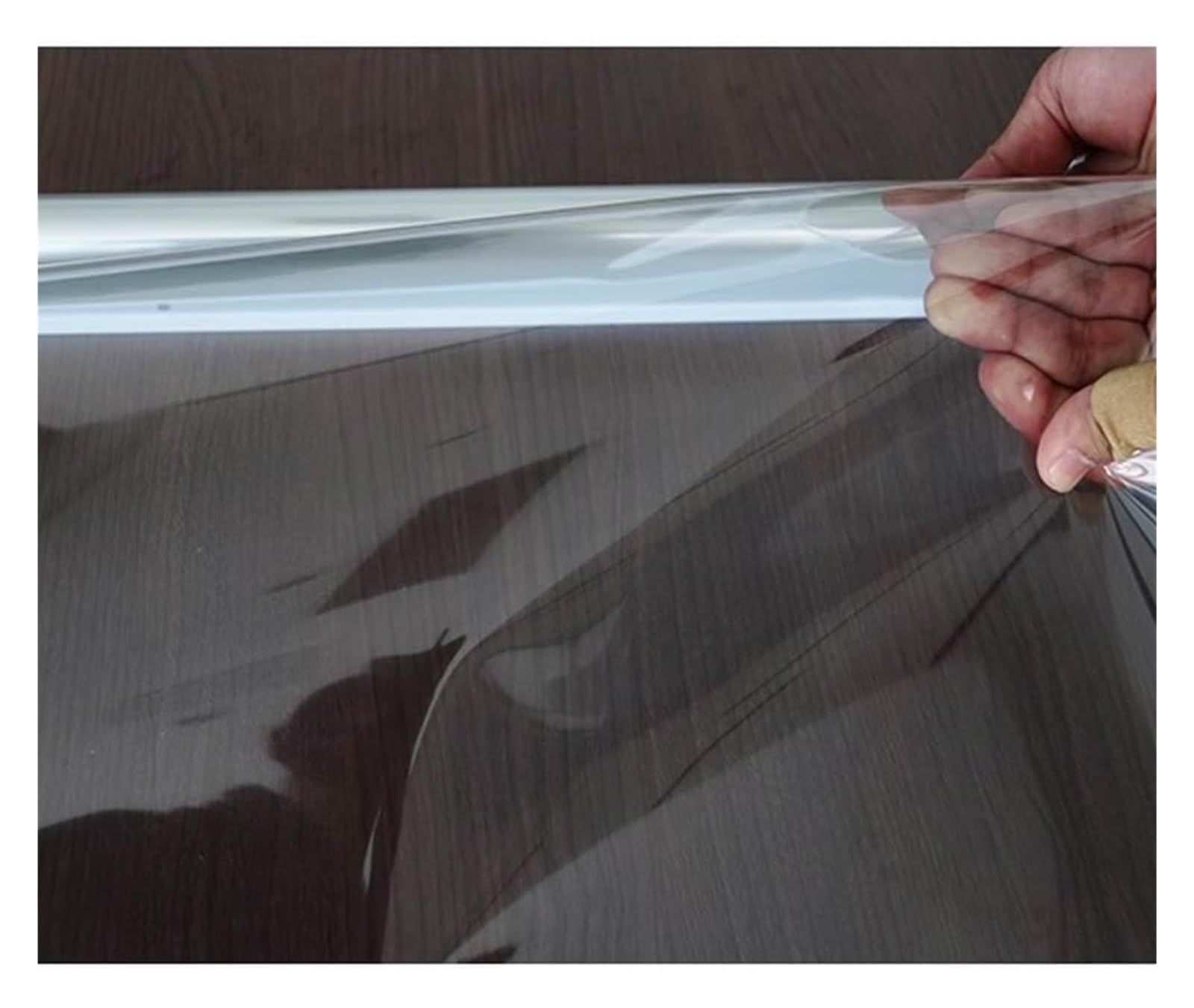 Tenda a rullo generica per frigorifero, traspirante, arrotolabile, in PVC, trasparente, per conservare gli alimenti, per congelatore e armadietti, tenda in plastica (larghezza 90 x altezza 130