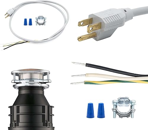 Rebuild Skills Kit de cables de alimentación para eliminación de basura de todas las marcas, CRD-00, negro, longitud extra de 5 pies para una