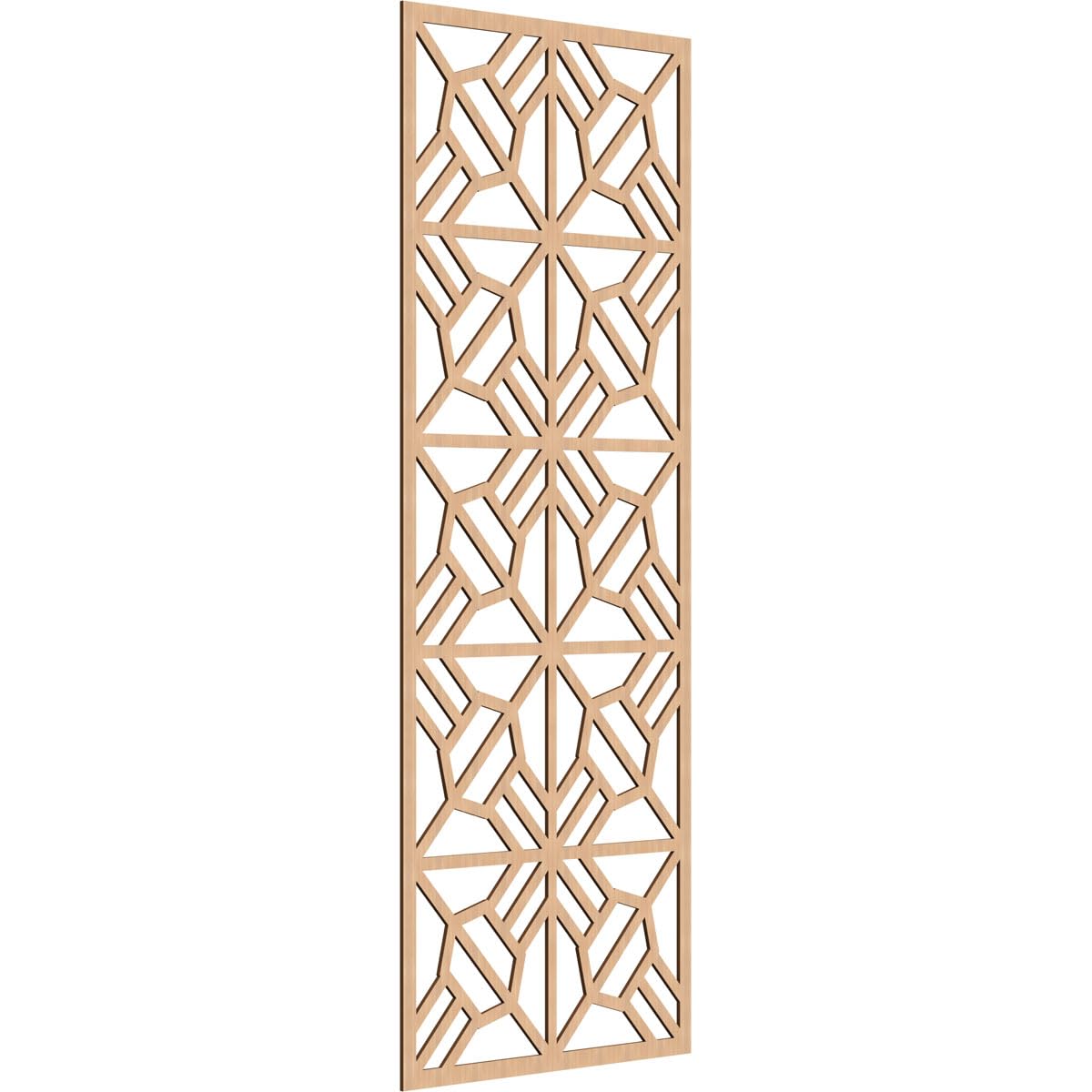 Auburn Decorative Pierced Fretwork Wood Wall Panels, 33 3/8"W x 84 3/8"H x 1/4"T, Hickory