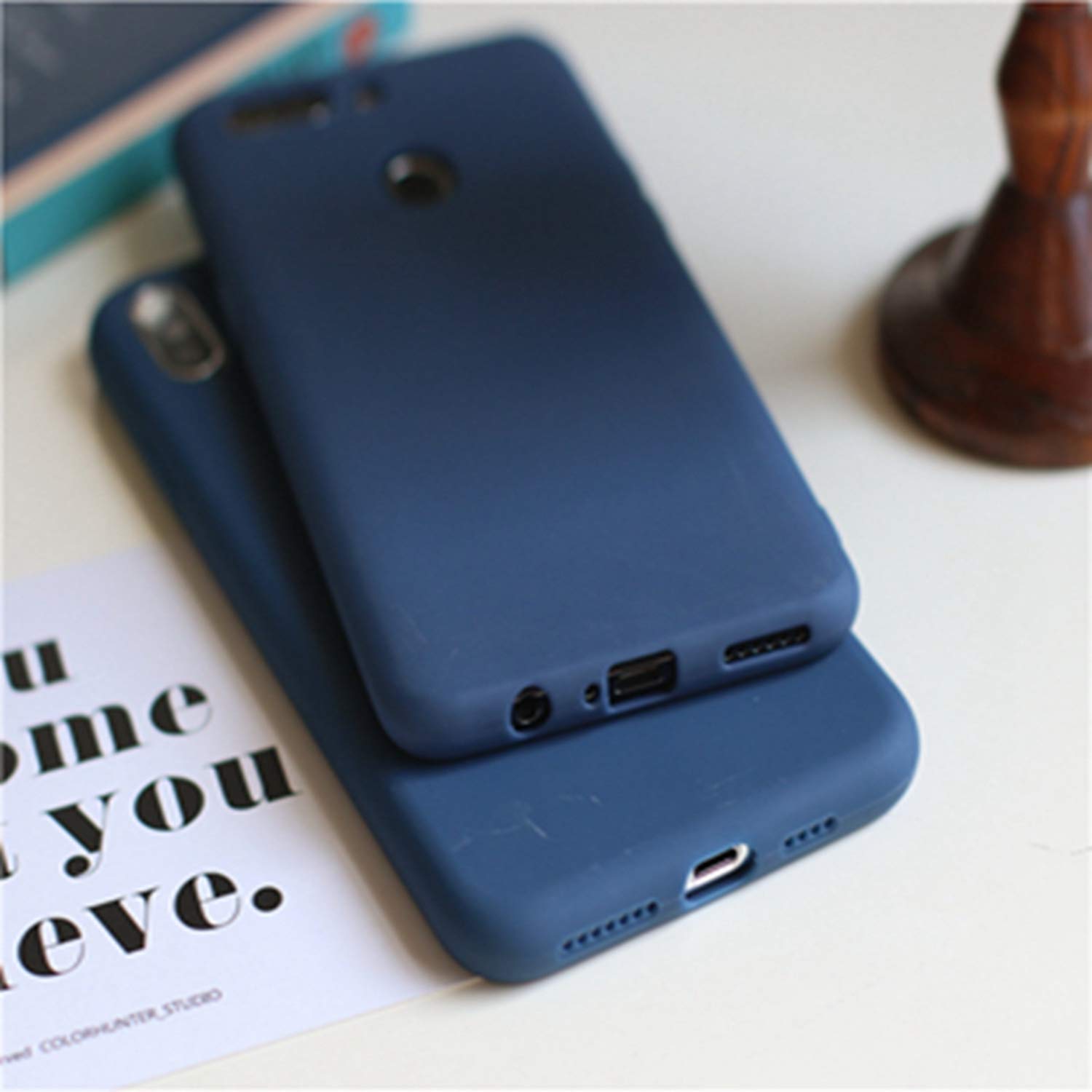 Amazon | ネイビーブルーマット電話ケースFor iPhone 11 Pro XS Max XR