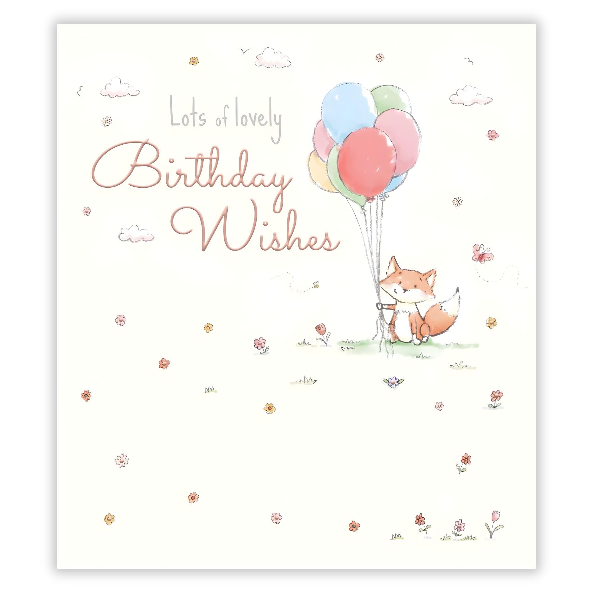 Geburtstagskarte Für Frauen - 'Wishing You A Fabulous Day' Mit High-Heel-Design & Goldfolie - 16x16 Cm, UK-made, Eco