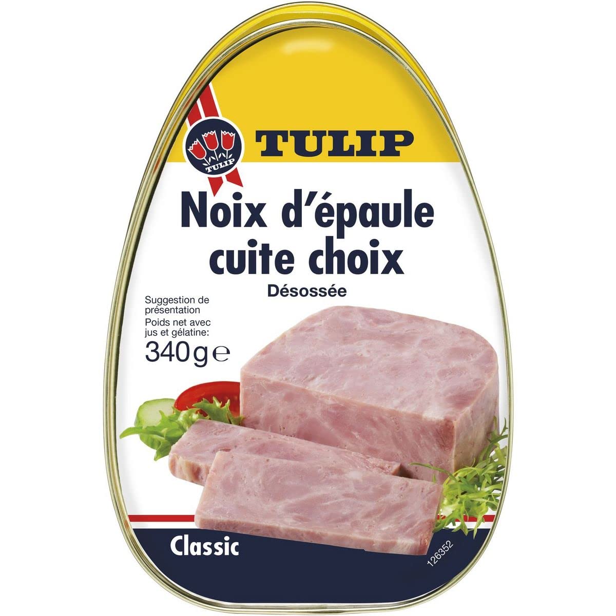 Lot de 3 unités *** TULIP Noix d'épaule cuite désossée 340g