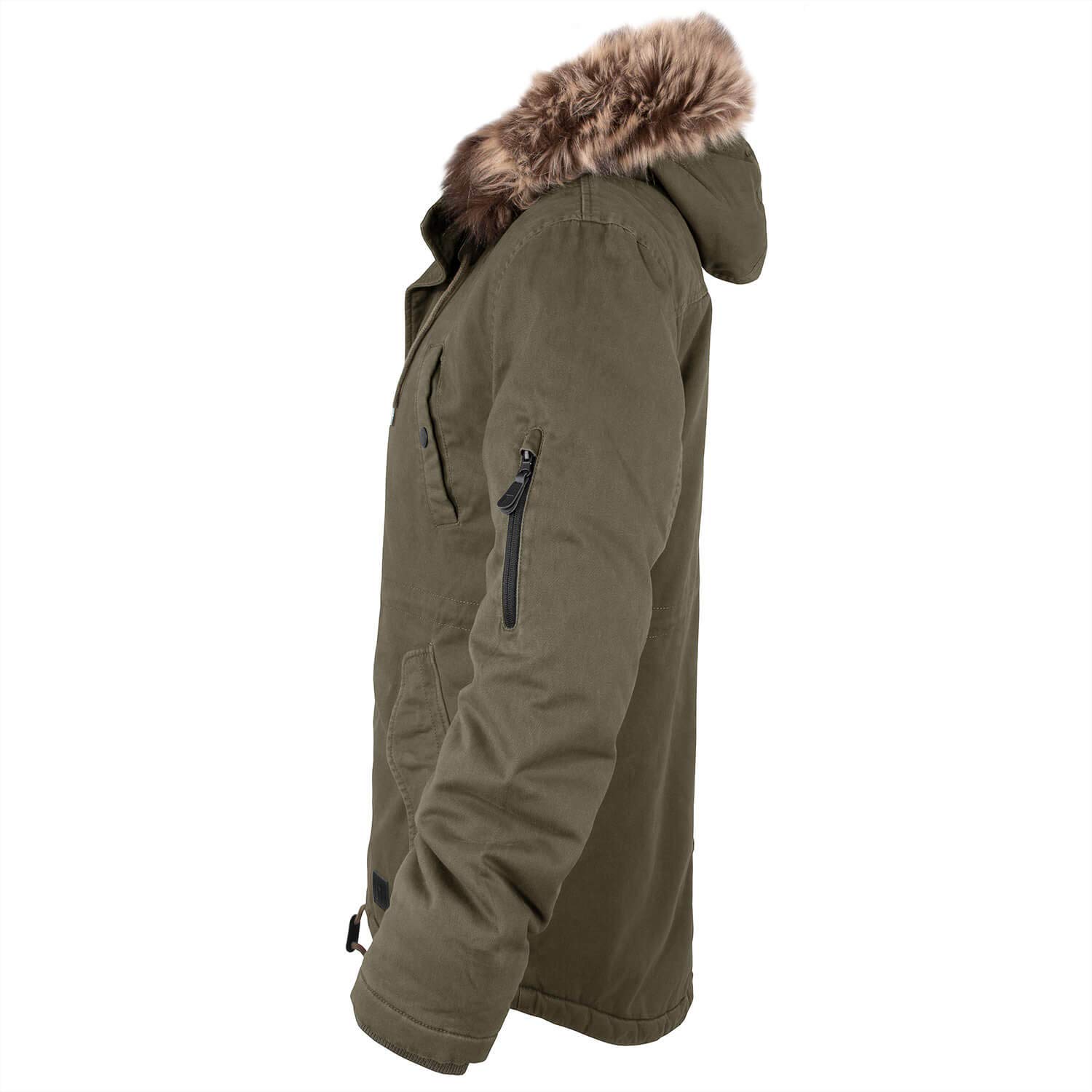 bw-online-shop Winterparka Fishtail mit Futter Herren Parka Jacke