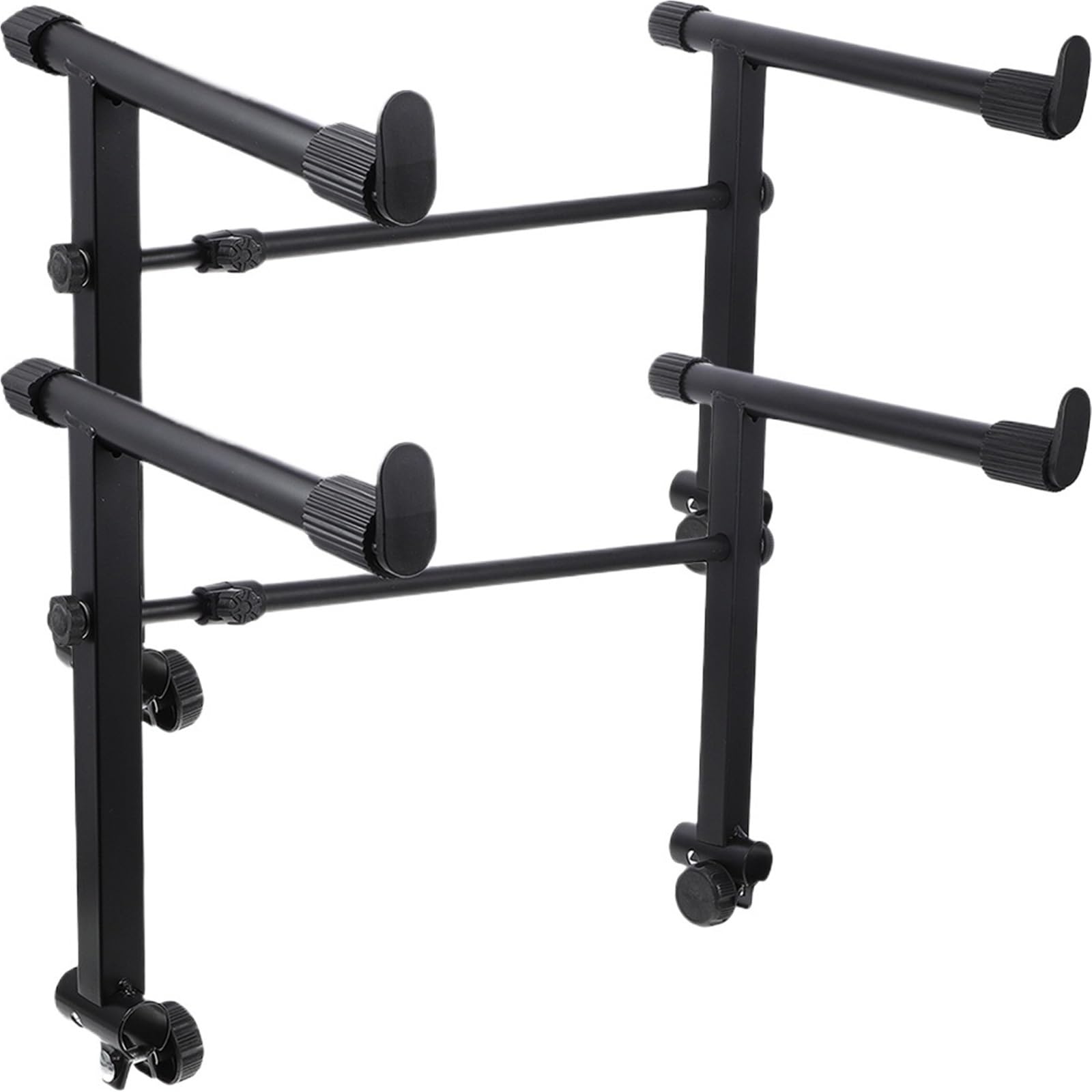Zymjzbetic Black Keyboard Stand 2 Sets Keyboard Stand Universal Elevated Holder Solid Iron