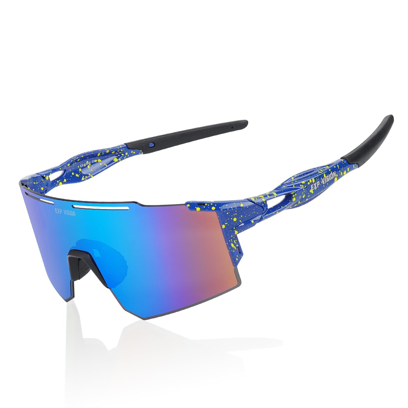 EXP VISIONPolarized Cycling Glasses, UV 400 Sports Sunglasses Biking Goggles Running Hiking Golf Fishing Driving