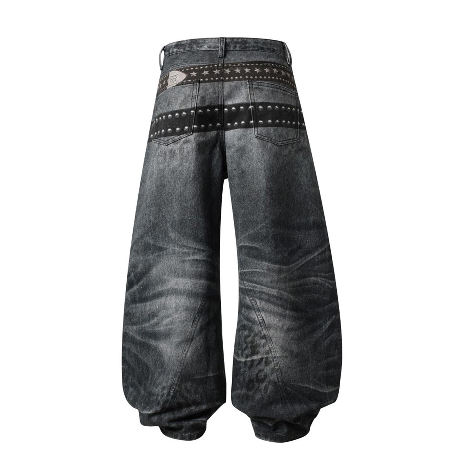 Baggy Jeans da uomo Barrel Jeans Y2K Streetwear Hip Hop Destroyed Denim Pantaloni alla moda con gamba dritta, jeans da skater, casual, vestibilità larga, alla moda, pantaloni lunghi