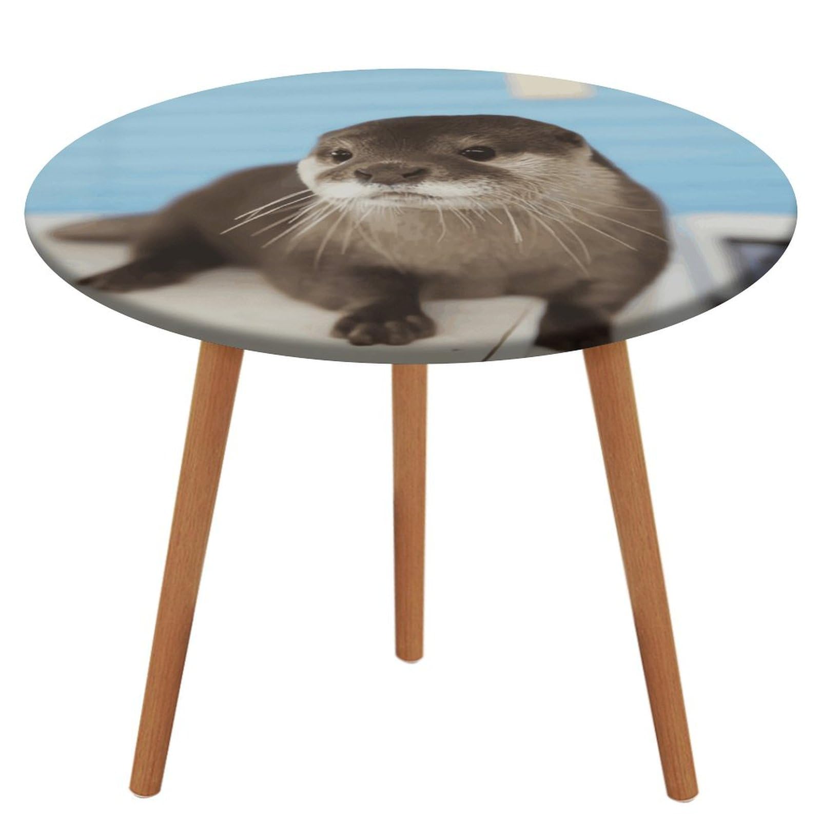 Nappe ronde élastique loutre imperméable protège table des enfants