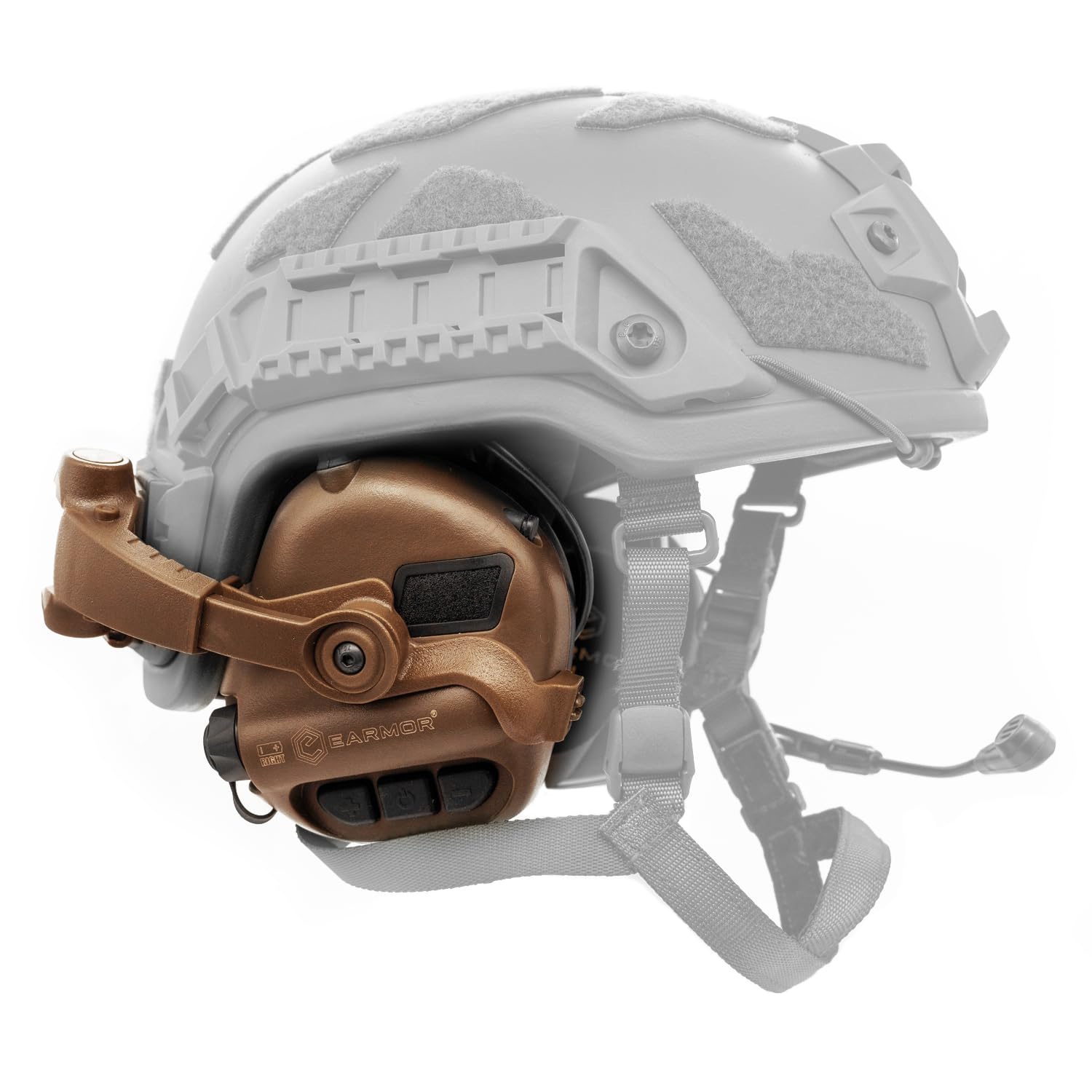 M32X Tactical Communication Headset with ARC Rail Helmet Mount Adapters - Noise-Canceling for Shooting and Outdoor Activities