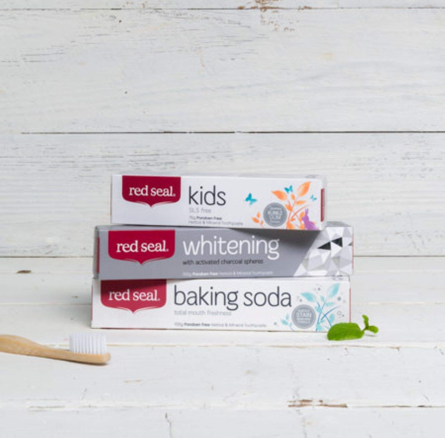 Red Seal Baking Soda Toothpaste Neutralizes Plaque Acids, Nourishes, Protects Teeth & Gum
