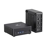 MINISFORUM UM760 Slim Mini PC, AMD Ryzen 5 7640HS Processor (6C/12T, Up to 5.0GHz), Mini Computers 16GB DDR5 RAM & 1TB SSD, HDMI2.1/USB4/DP1.4 Output, 1X 2.5G LAN, 4X USB Port, WiFi6E/BT5.3 (Renewed)